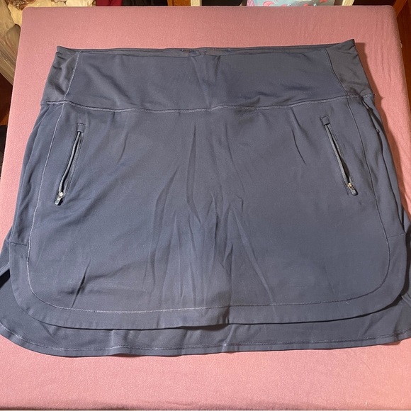Athleta Fairway Golf Skort 18” in Navy Blue - Size 3x - EUC Pockets Shorts Skirt - Picture 4 of 12